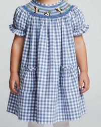 Delaney - Girls' Smocked Mallard Duck Dress