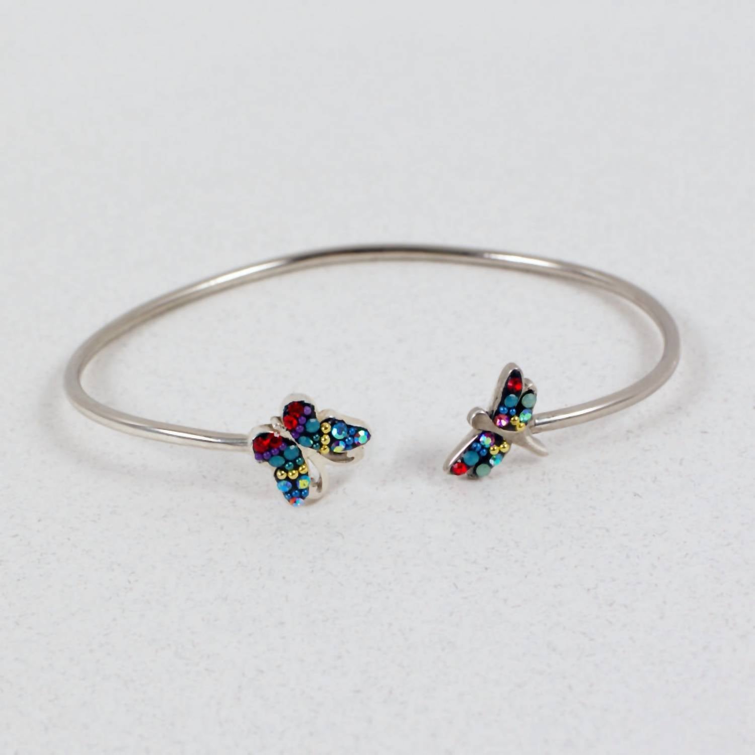 Mosaico Women's Austrian Crystals Butterfly Bracelet in silver multi 1 - women's jewelry