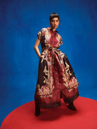 La Fuori - Esther Printed Midi Shirt Dress