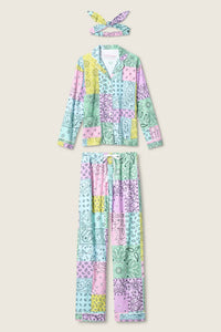 Pj Salvage - Howdy Honey Paisley 3-piece Flannel Pj Set