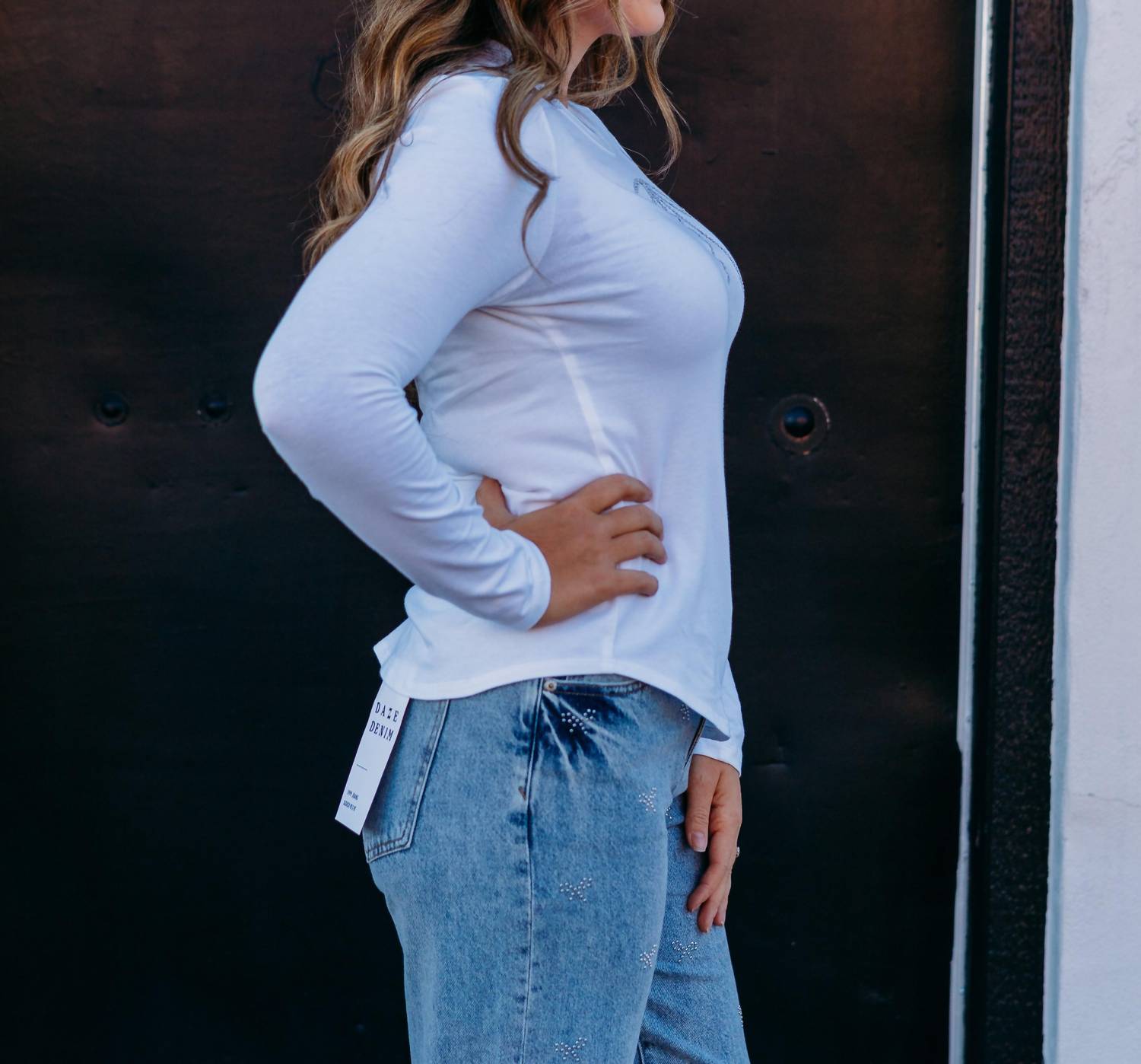 Karen Kane - Embellished Bow Top