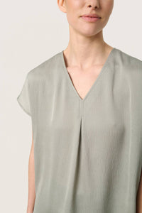 Soaked In Luxury - Loana Short Sleeve V-neck Blouse