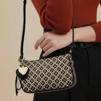 Nanette Lepore Women's Elegant Patterned Bag in black and cream - women's bag - alternate view