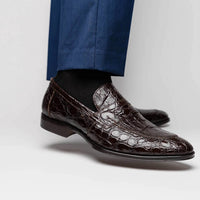 Zelli Italia - Men's Roma Crocodile Penny Loafer
