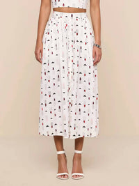 L'Agence - Women's Seina Poplin Midi Skirt