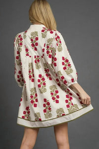 Umgee - Floral Babydoll Dress