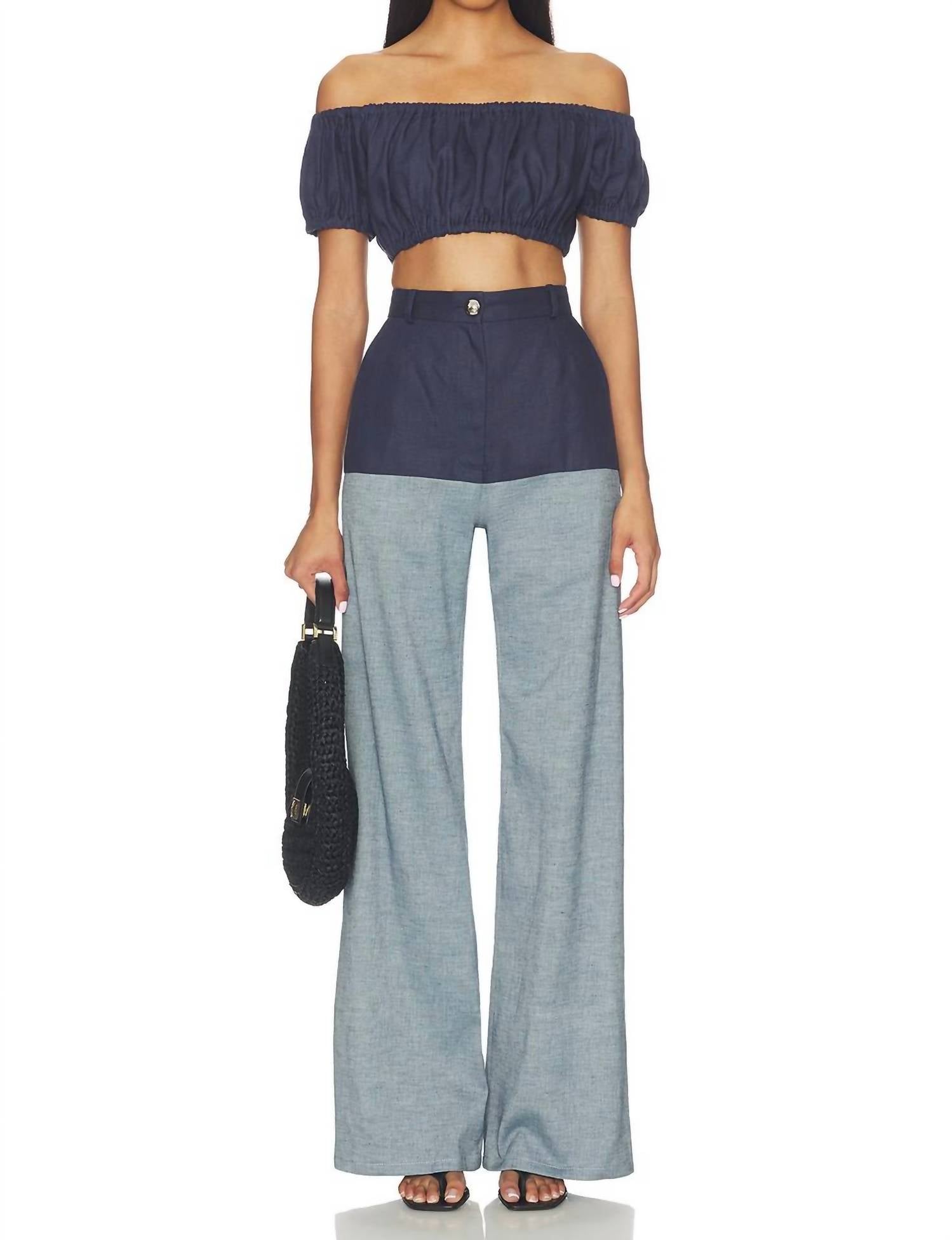 Matthew Bruch - High-waist Combo Jeans