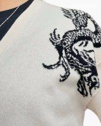 Lana Bilzerian - Dragon Zip Blouson Cardigan