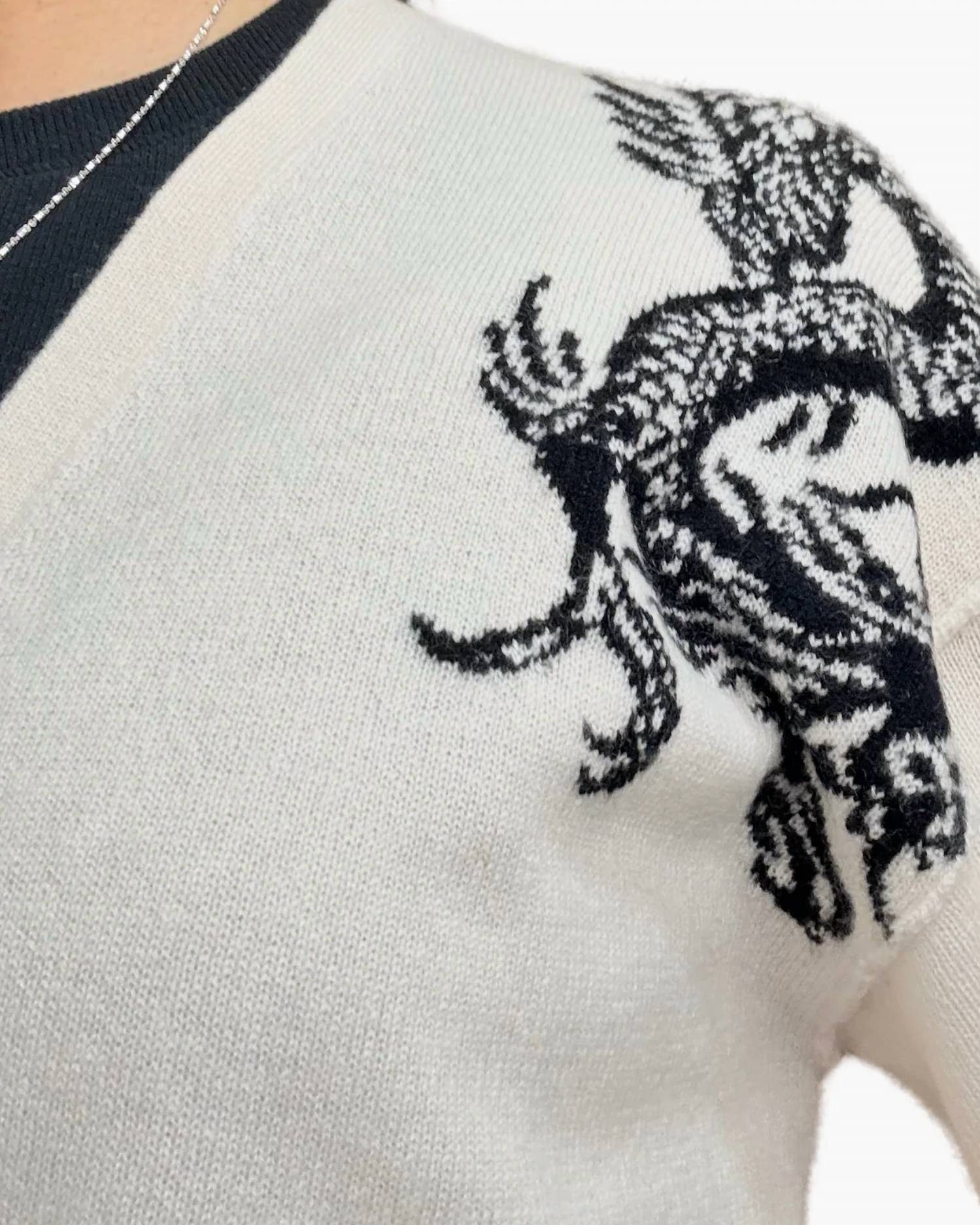Lana Bilzerian - Dragon Zip Blouson Cardigan