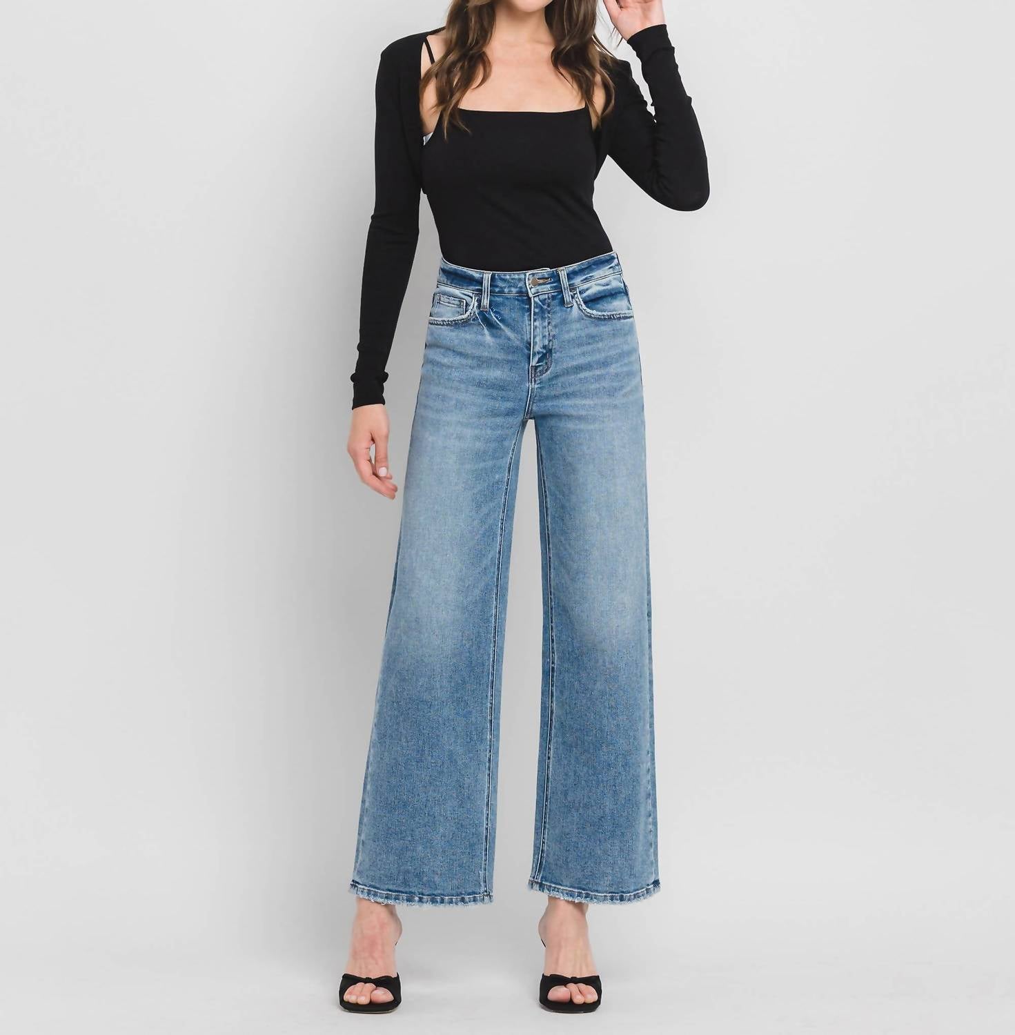 Flying Monkey - High Rise Wide Jeans