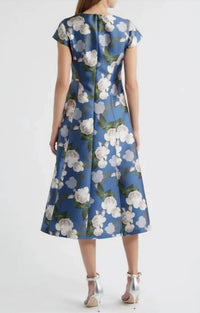 Sachin & Babi - Jackie Floral Print Satin Cocktail Dress