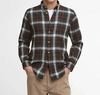 Barbour Whernside Tailored Long-sleeved Shirt in olive - men's shirt