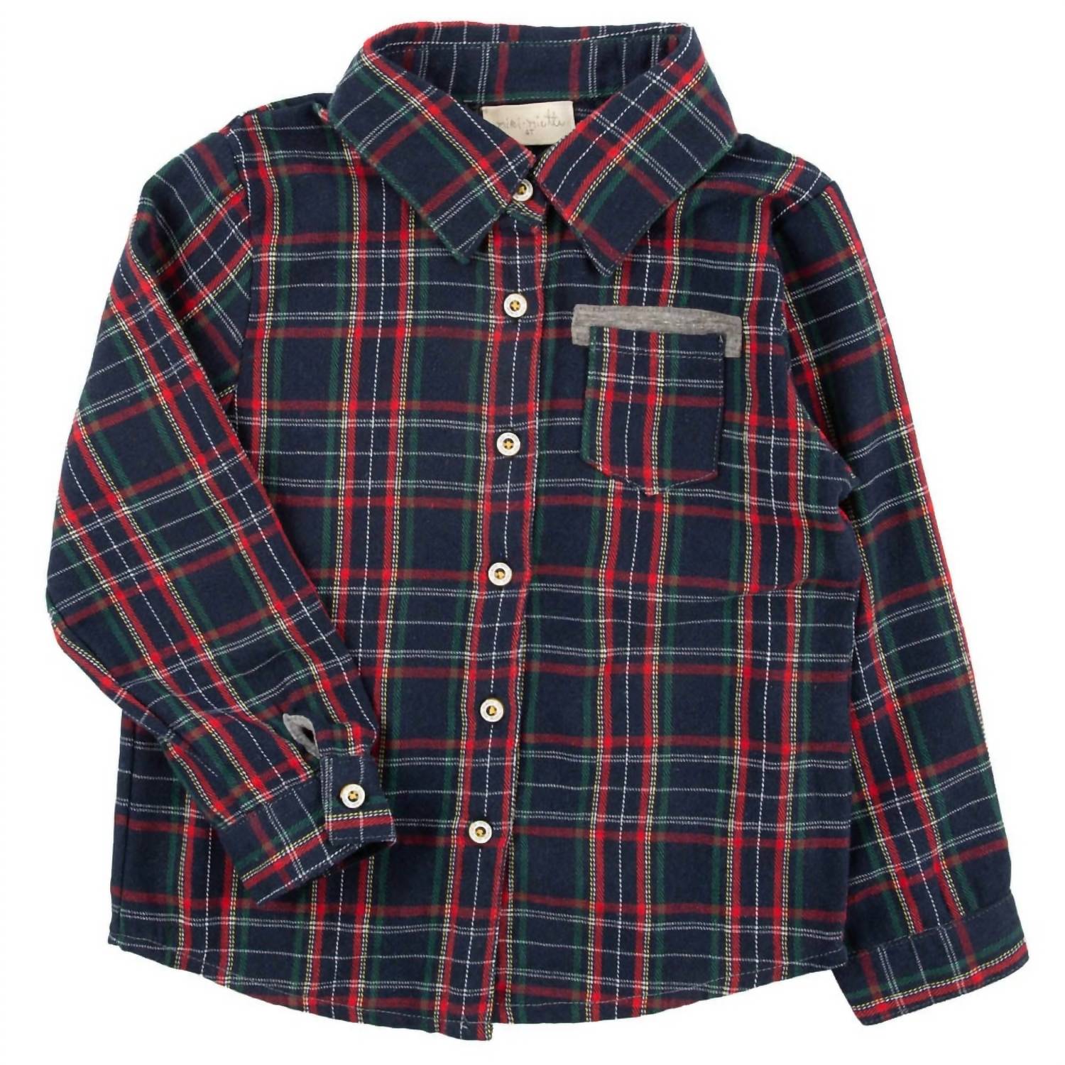 Miki Miette - Boy's Jacob Holiday Plaid Shirt
