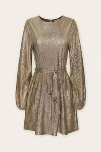 Dress Forum - Pleated Tie Waist Mini Dress