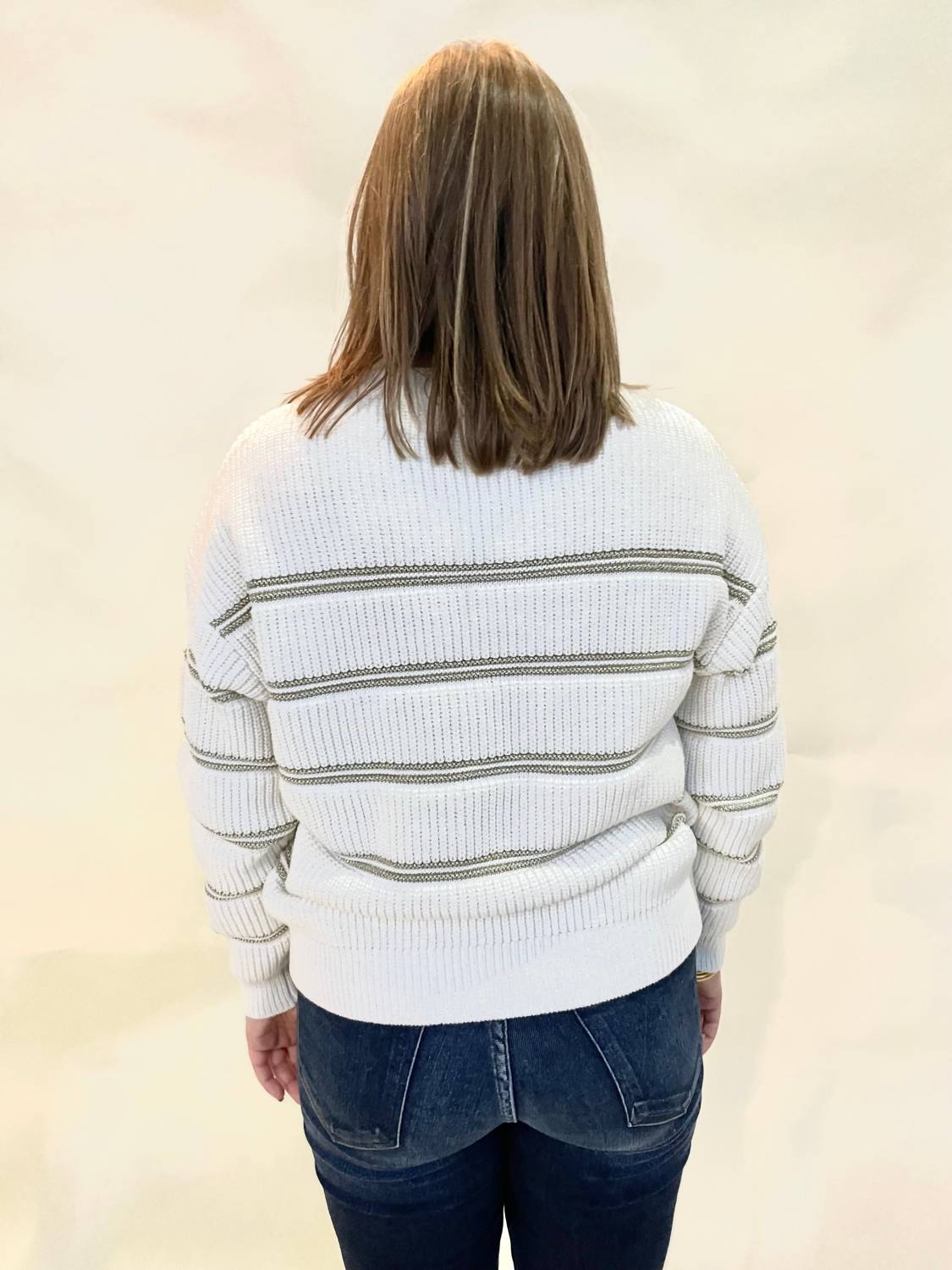 Thread & Supply - Seraphina Metallic Stripe Sweater