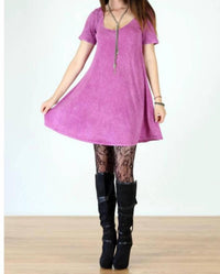 Tough Luv - Vintage Acid Mineral Wash Fit & Flare Dress