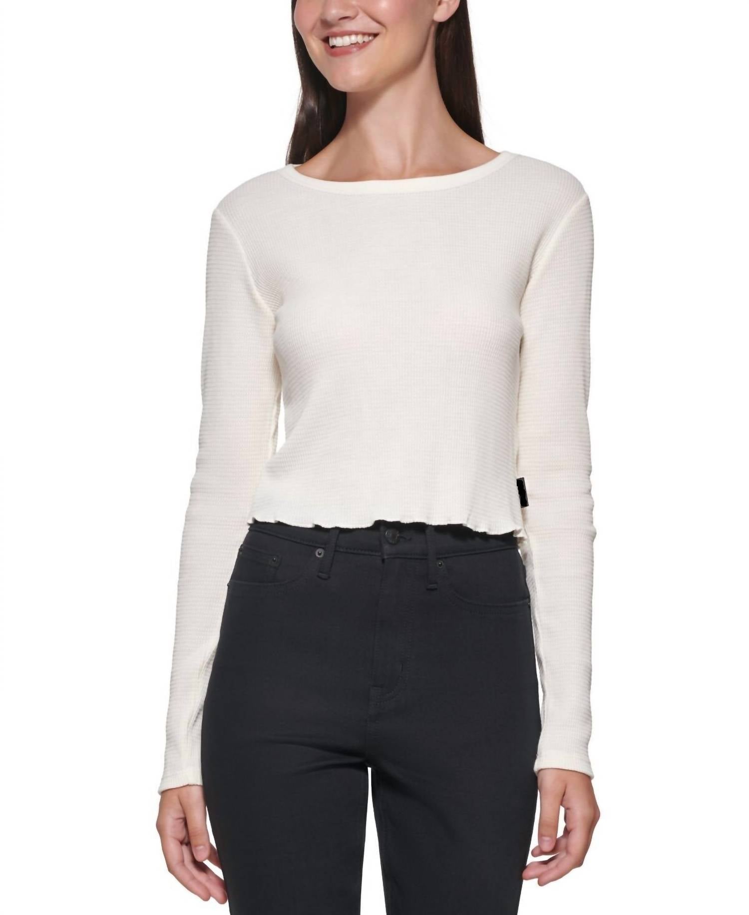 Calvin Klein - Women's Cropped Crewneck Top