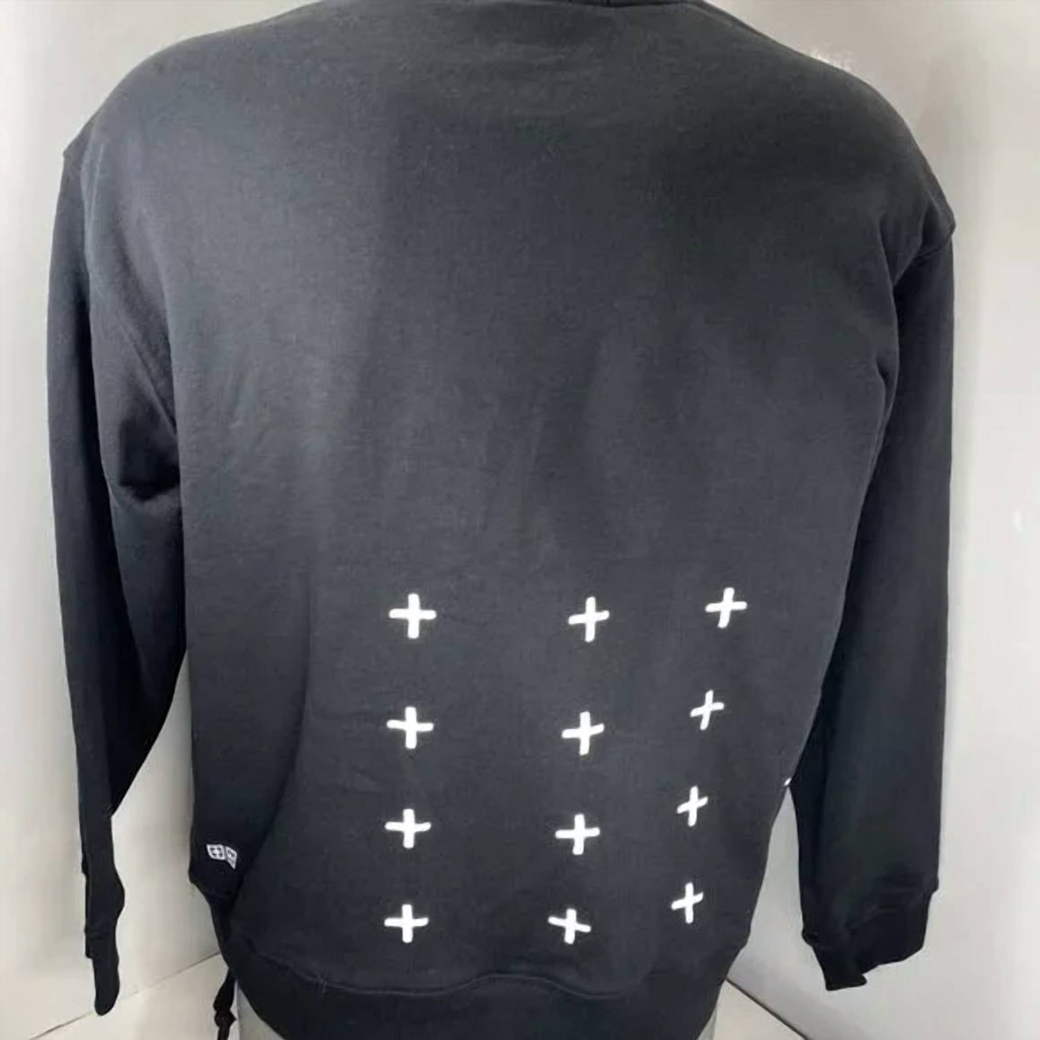 Ksubi Men's Embroidered Logo Graphic Sweatshirt in black - men's shirt - alternate view
