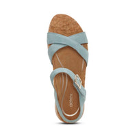 Aetrex - Women's Flora Adjustable Quarter Strap Wedge Sandal