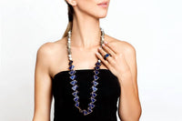 Avenue Chic - Women's Pyramid Wood Necklace