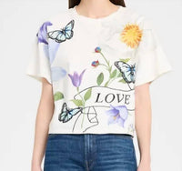 Alice + Olivia - Evan Embellished Embroidered Oversized Tee