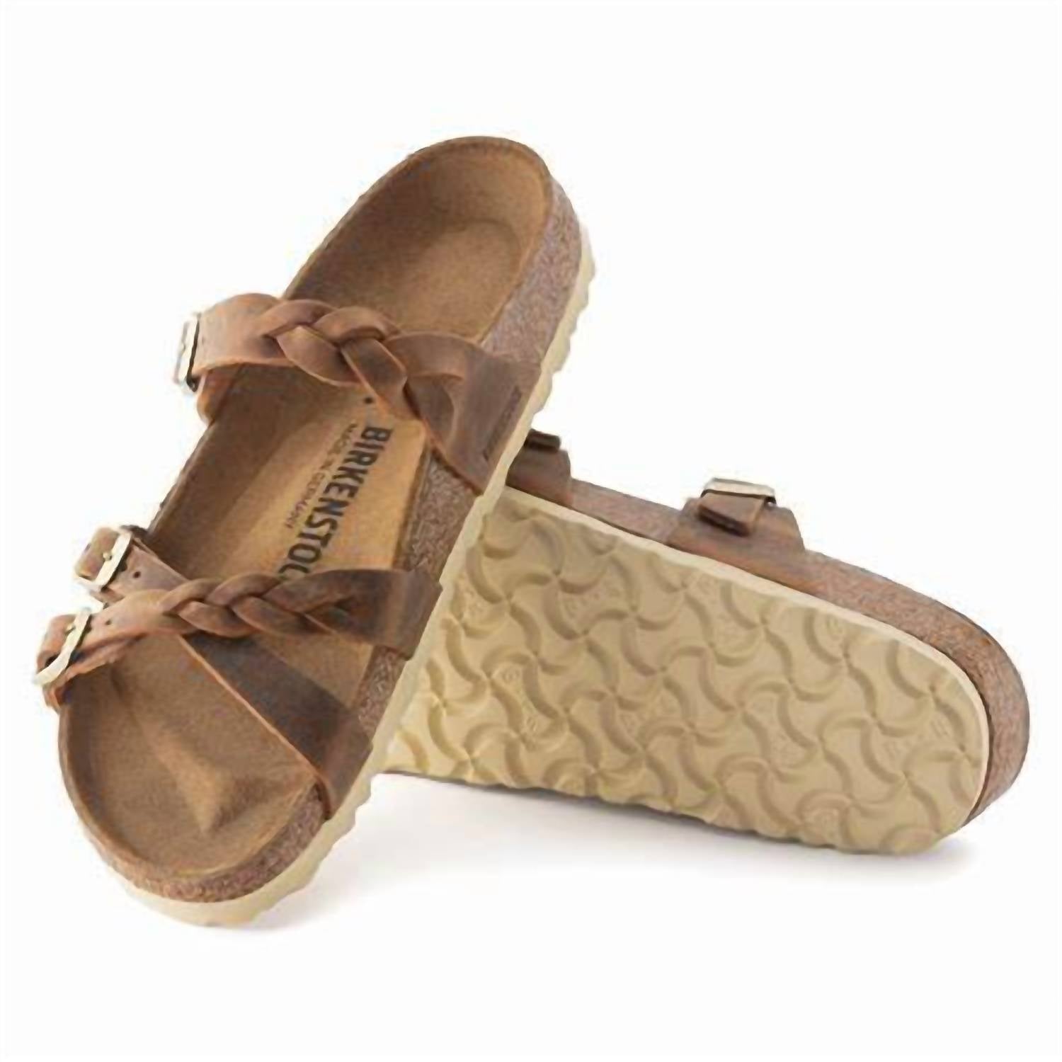 Birkenstock - Women's Franca Braided Natural Leather Oiled Sandal