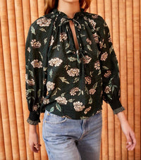Ulla Johnson Kaitlyn Blouse in cornflower - women's blouse