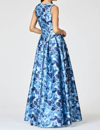 Sachin & Babi - Brooke V Neck Gown