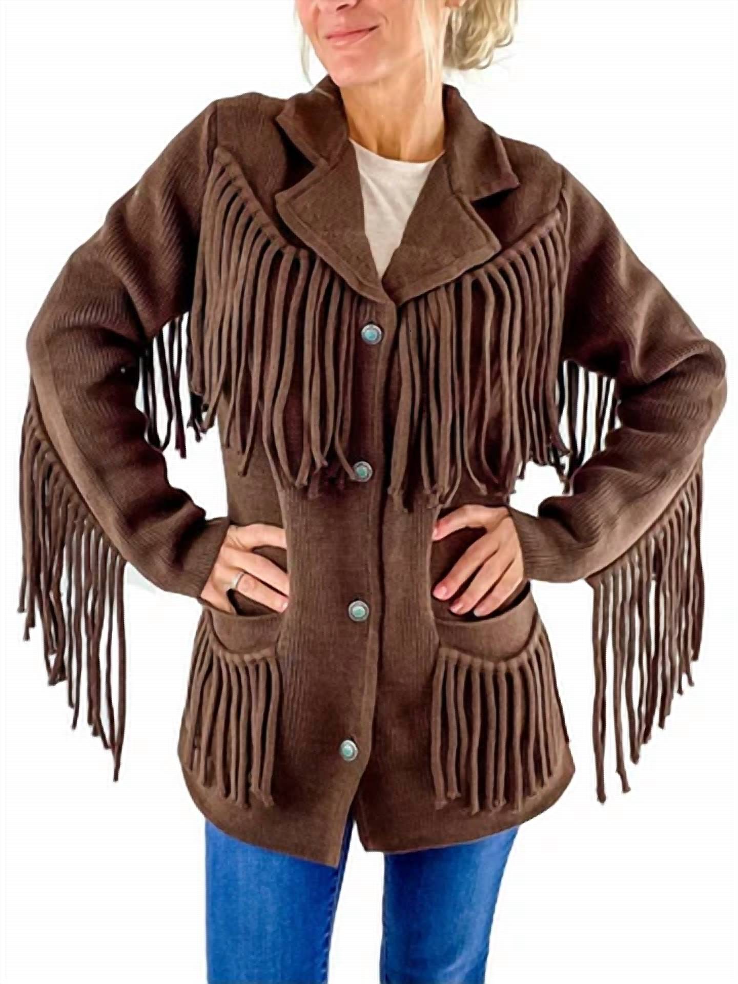 Tasha Polizzi - Jane Fringe Cardigan Jacket