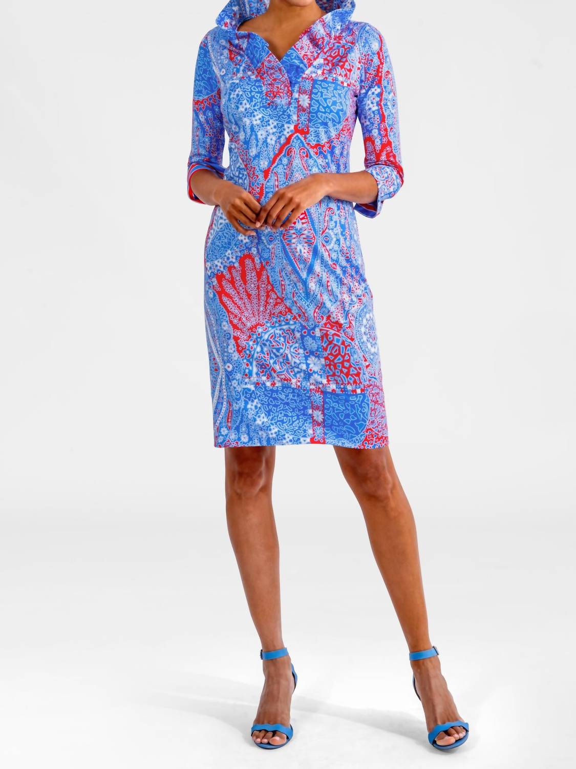 Gretchen Scott - Grand Bazaar Ruffle Neck Dress
