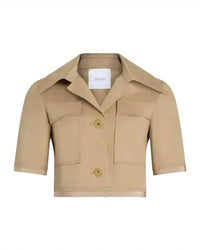 Patou - Short sleeve cropped jacket