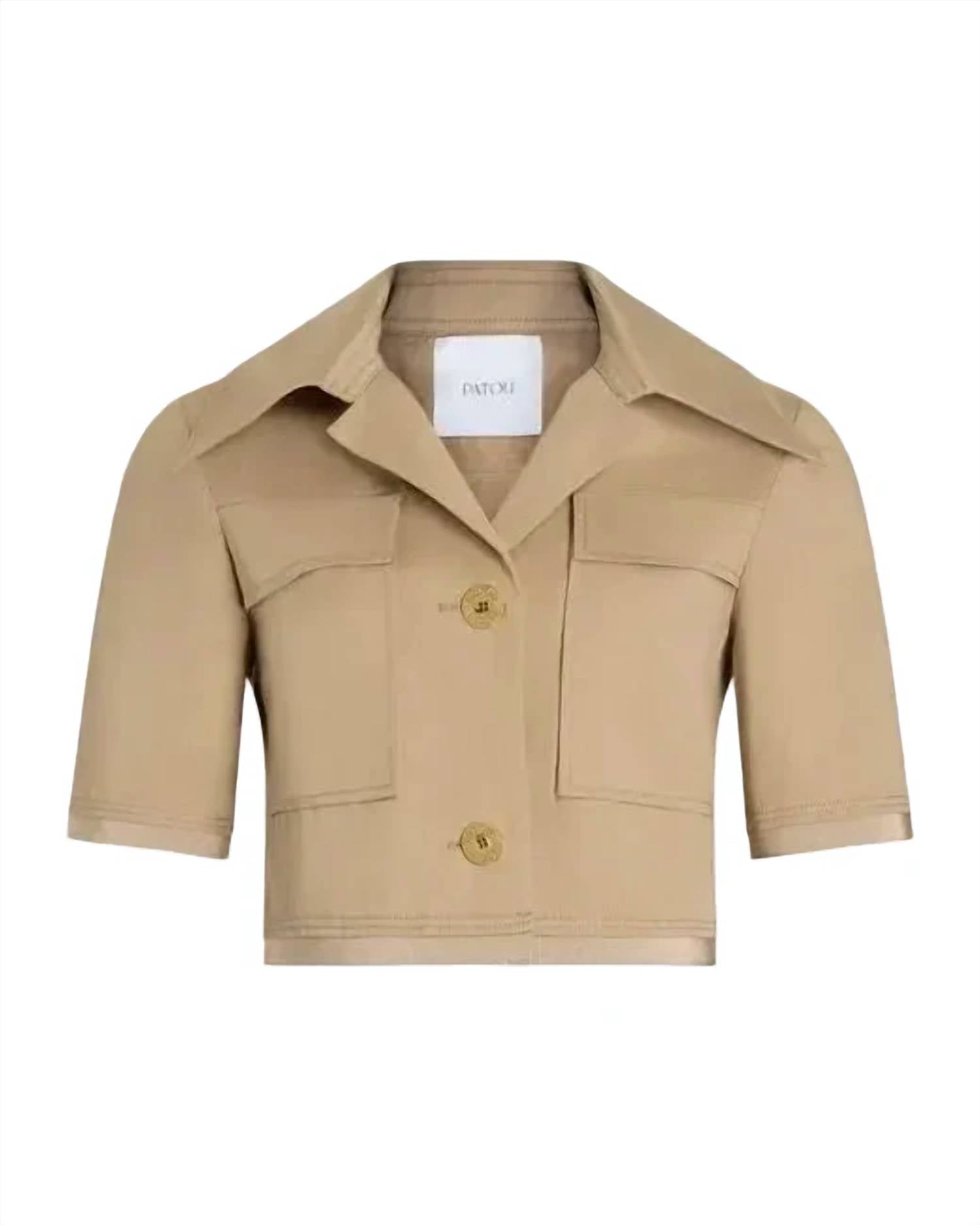 Patou - Short sleeve cropped jacket