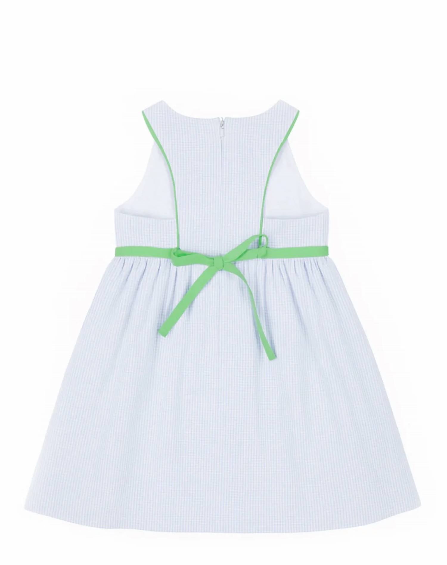 Florence Eiseman - Girls Golf Cart Seersucker Dress