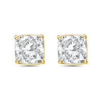 Diana M Jewels - 3.50 Cts Lab Grown Diamond Cushion Cut Studs Earrings