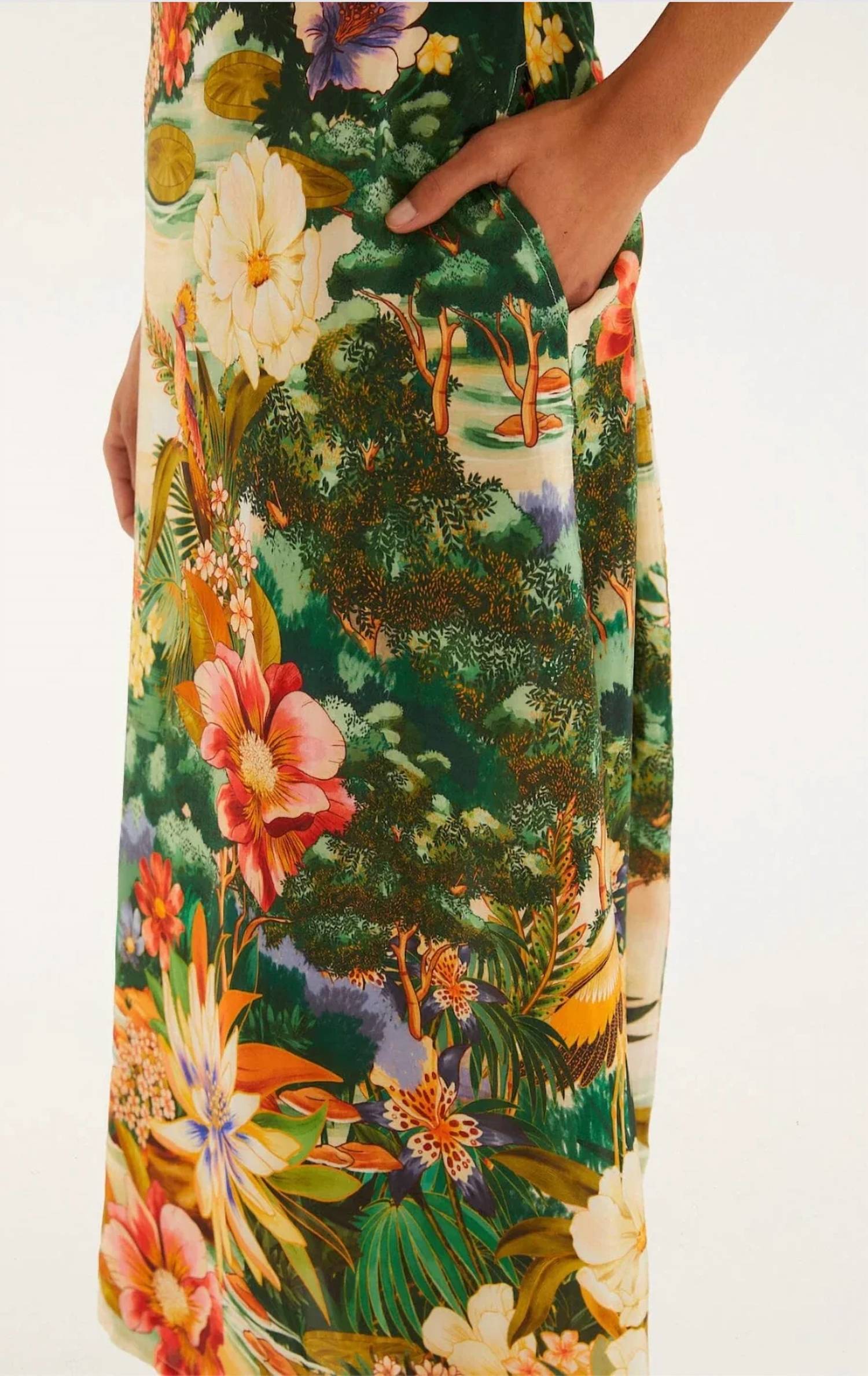 Farm Rio - Tropical Floral Midi Dress