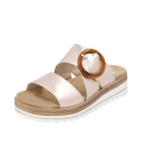 Remonte Women's Slip On Mule Sandals in light pink - women's sandal