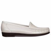 SAS Women's Simplify Slip On Shoes in pearl bone - women's flats - detail view