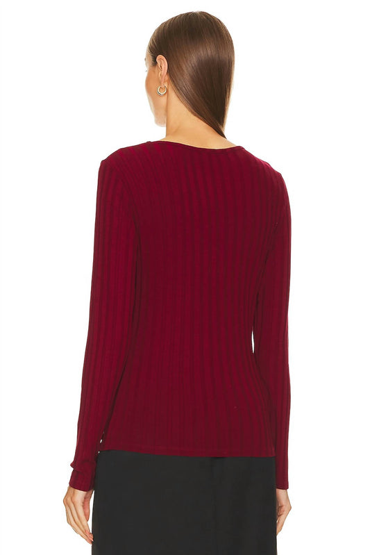 Bobi - Square Neck Long Sleeve Top