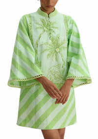 Verandah - Hand Beaded Kaftan Mini Dress
