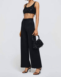 SIMKHAI Dover Pants in black - women's pants - detail view