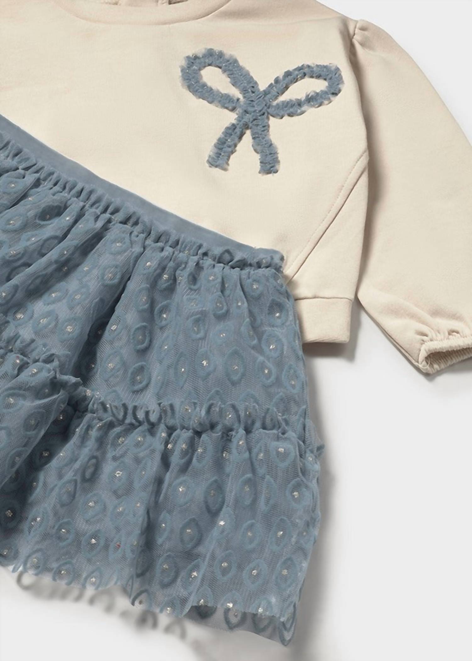 Mayoral - Girl's Bow Pullover And Tulle Skirt Set