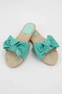 Ccocci - Women's Aileen Oversized Bow Espadrille Slide Sandal
