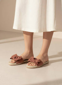 Ccocci - Women's Aileen Oversized Bow Espadrille Slide Sandal