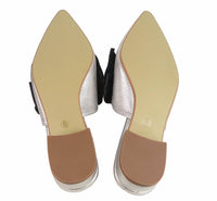 Ccocci - Women's Bow Decor Pointed Toe Mule