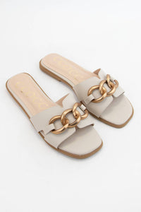 Ccocci - Women's Chain Luxe Flat Sandals