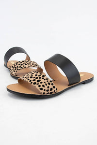 Ccocci - Women's Leopard Slide Sandal