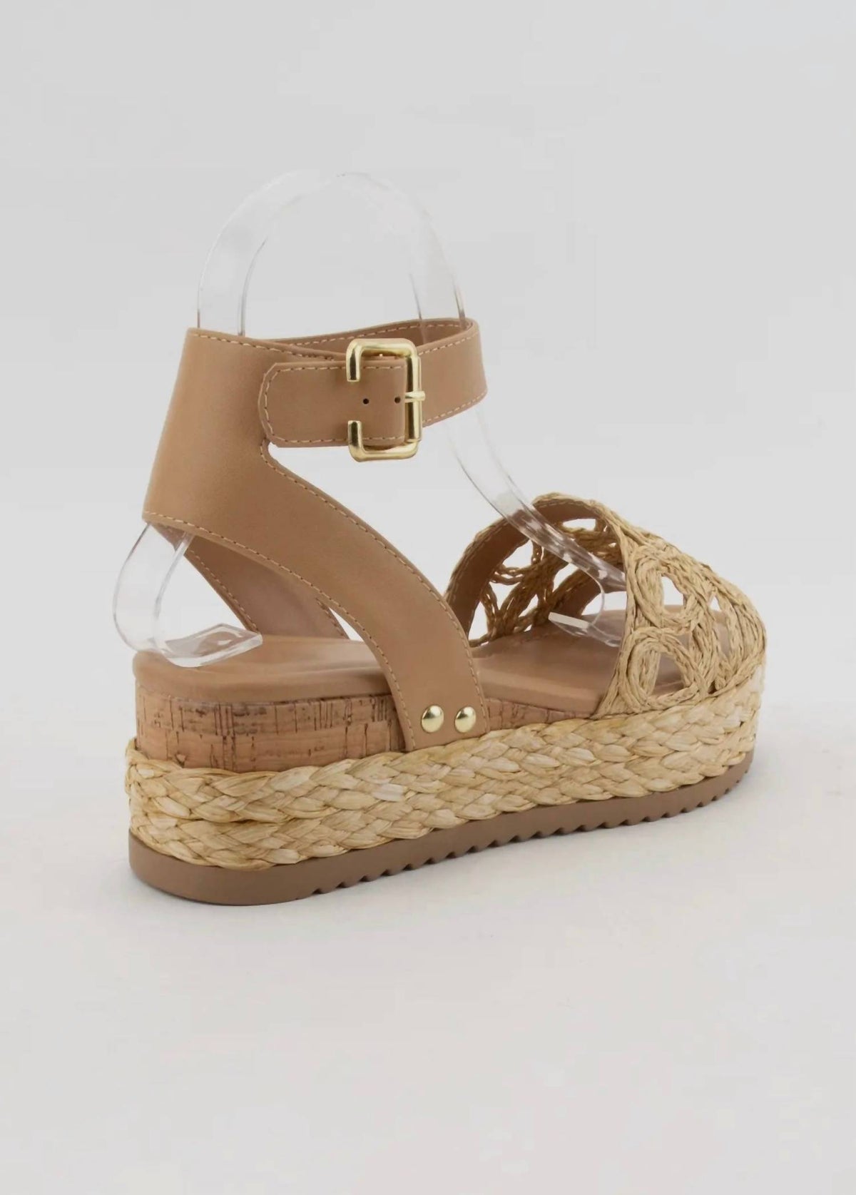 Ccocci - Women's Raffia Quarts Platform Sandals