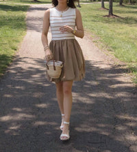Gilli - Bubble Hem & Stripe Dress