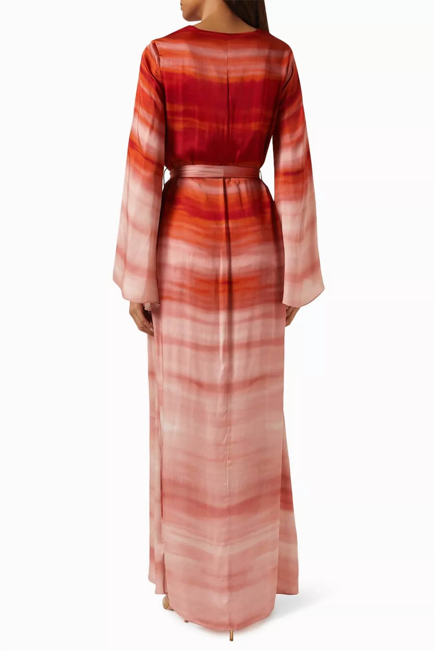 Hemant & Nandita - Maxi Kaftan Dress With Belt