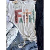 Southern Swank - Women's Retro Faith Scripture Graphic Top